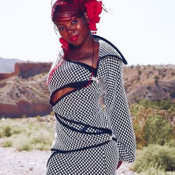 WASSA WEAR BOUTIQUE Denim Zig Zag Jacket  HAND-MADE - Picture 13 of 16